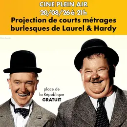 Cinéma en plein air : courts métrages burlesques de Laurel et Hardy