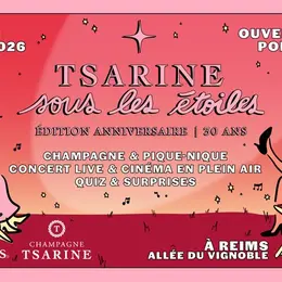 Cinéma en plein air et concert de champagne à Reims : Tsarine sous les étoiles