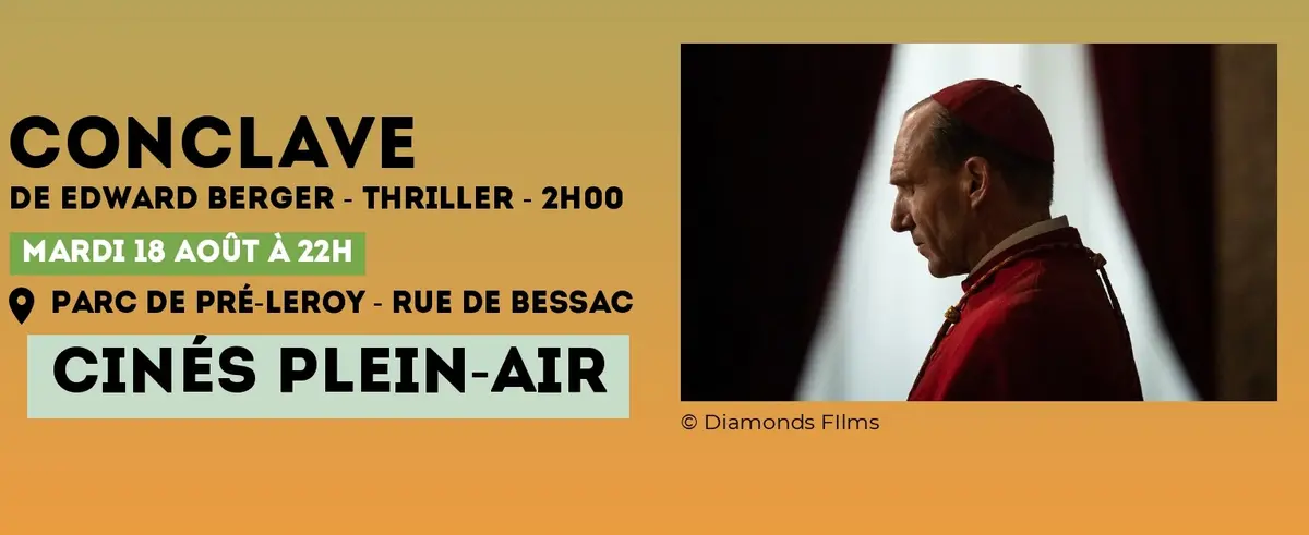 Cinéma en plein-air - Film Conclave à Niort