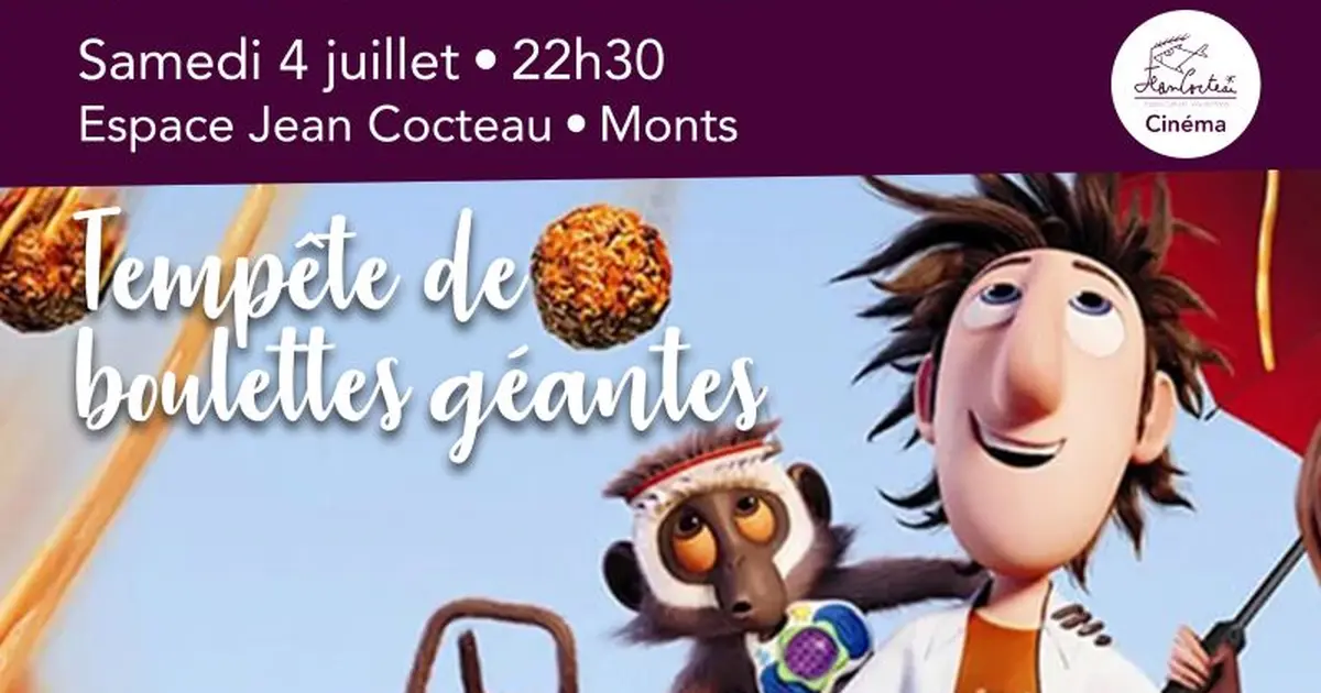 Cinéma en plein air : Tempête de boulettes géantes