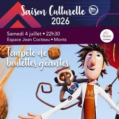 Cinéma en plein air : Tempête de boulettes géantes