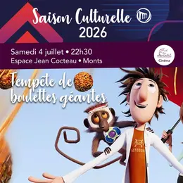 Cinéma en plein air : Tempête de boulettes géantes