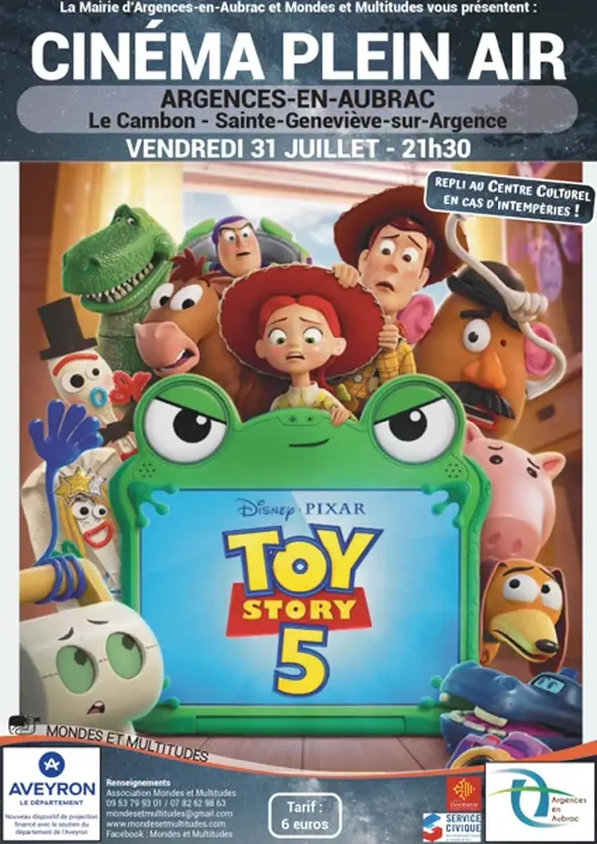 Cinéma en plein air : Toy Story 5 - Argences en Aubrac