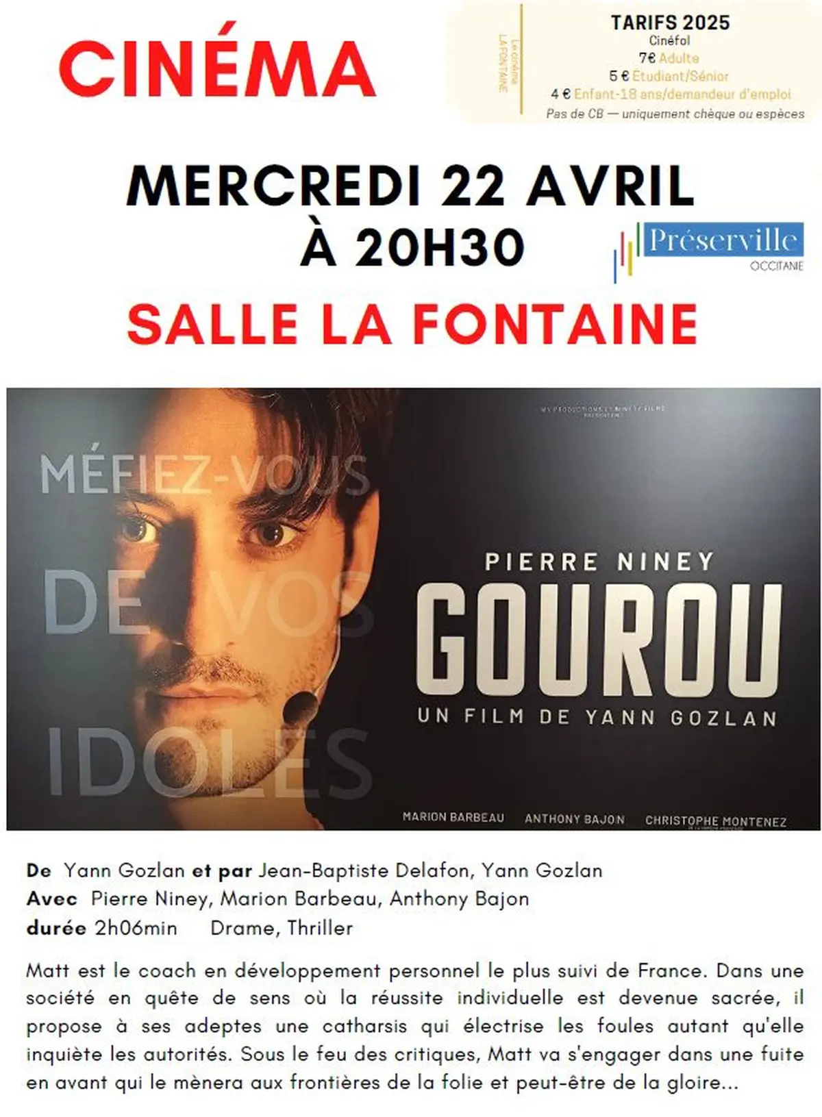 Cinema : Gourou