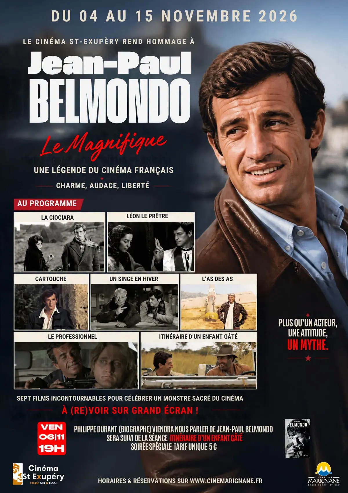 Cinéma : Hommage à Jean-Paul Belmondo Le Magnifique