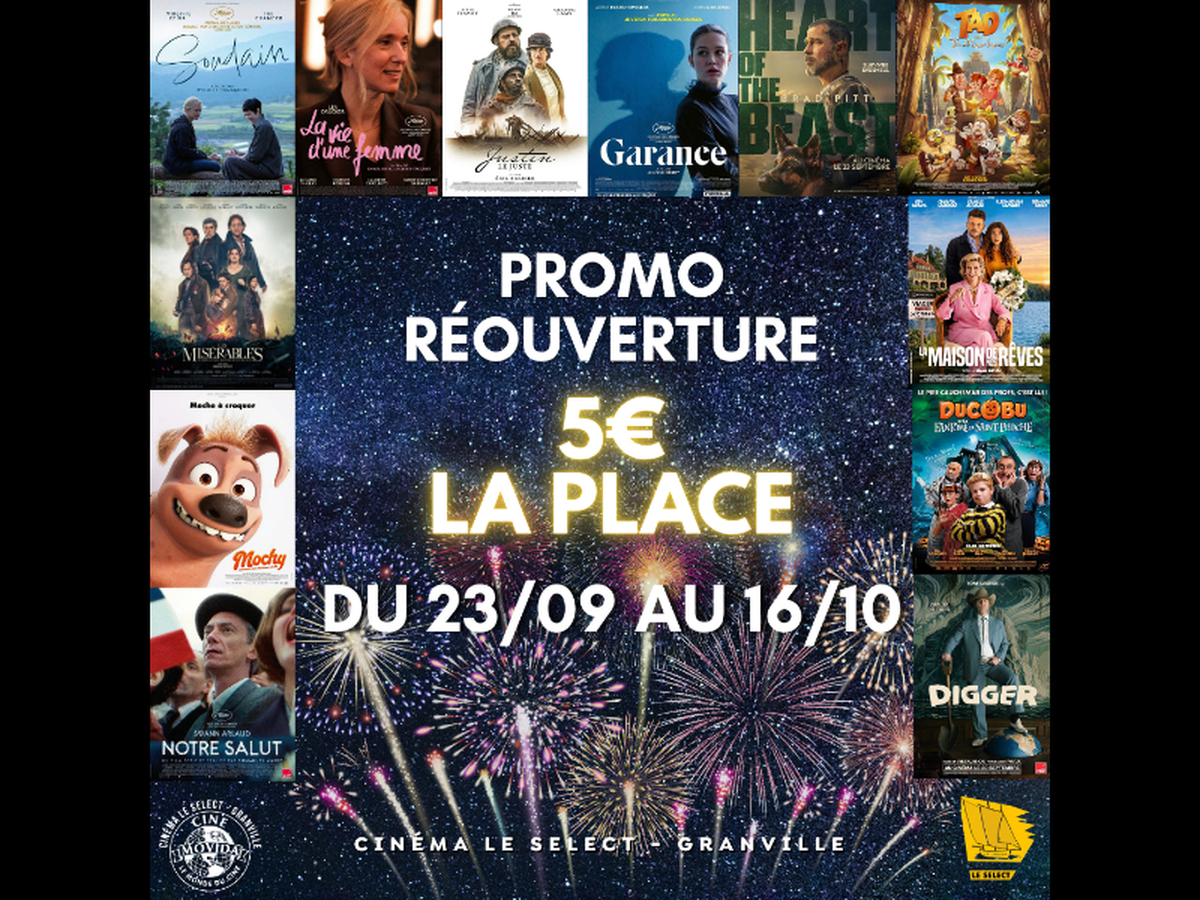 Cinéma : Promo réouverture, 5€ la place