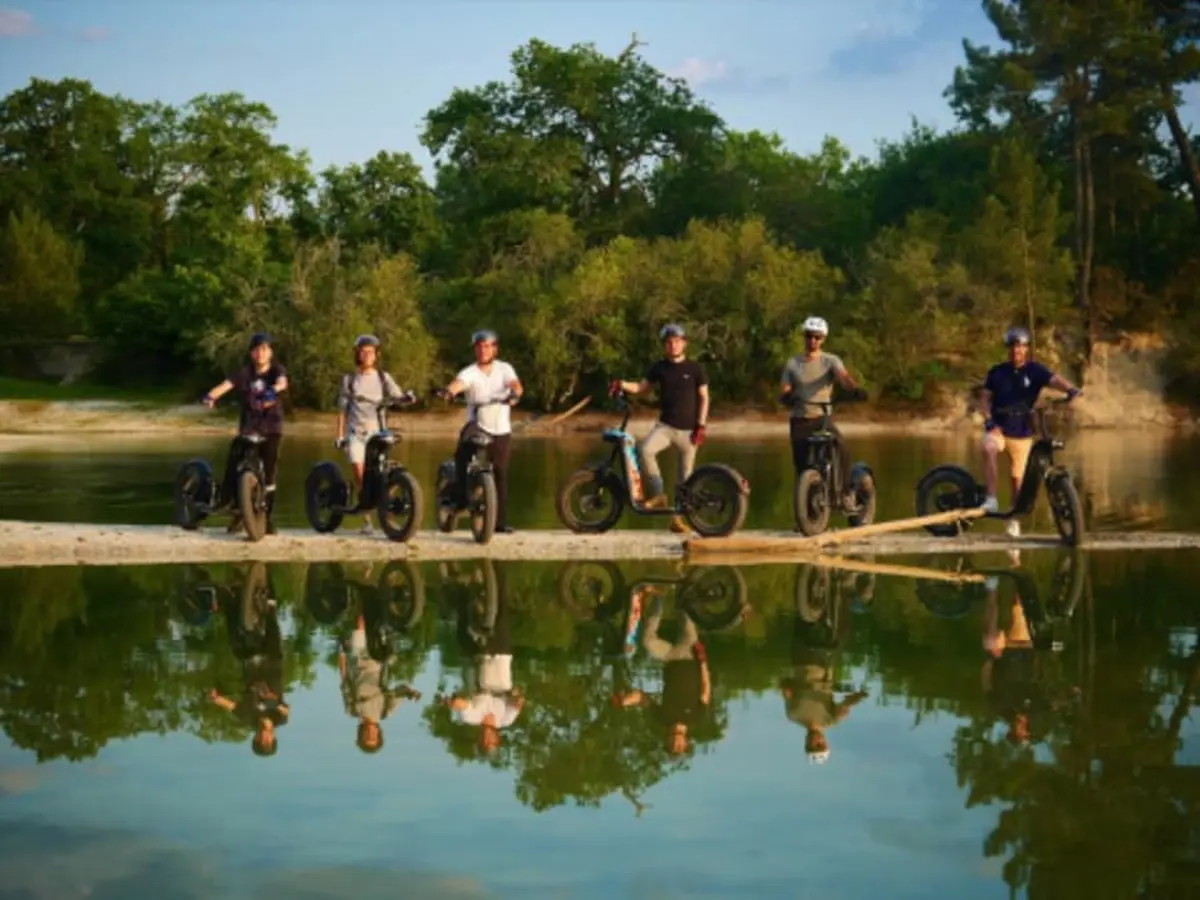 Circuit e-trottinette entre lacs et vignobles à Léognan (33)