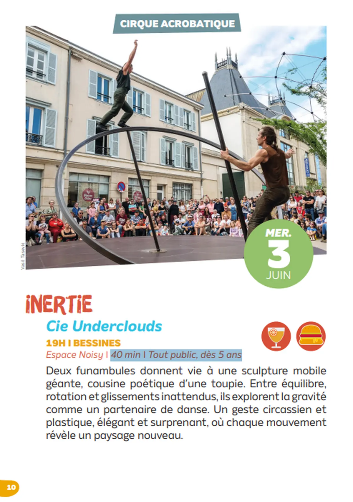 Cirque acrobatique - La 5e saison à Bessines