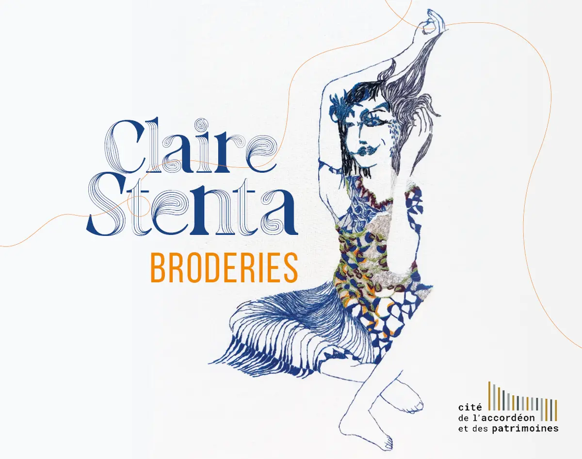 Cité de l'accordéon et des patrimoines : Exposition Claire Stenta - Broderies