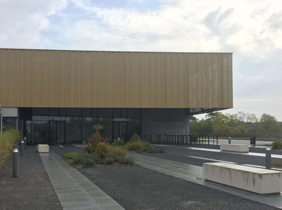 Le bâtiment flambant neuf de la Cité des Sports de Rixheim