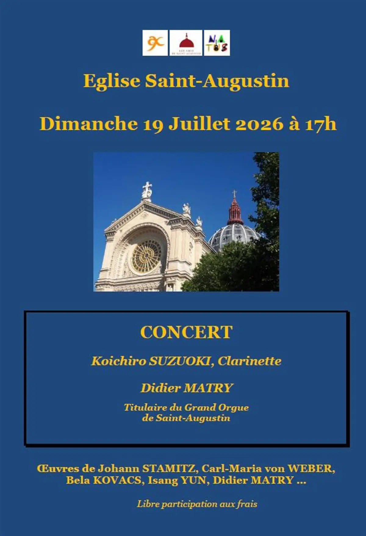 Clarinette et orgue à St-Augustin