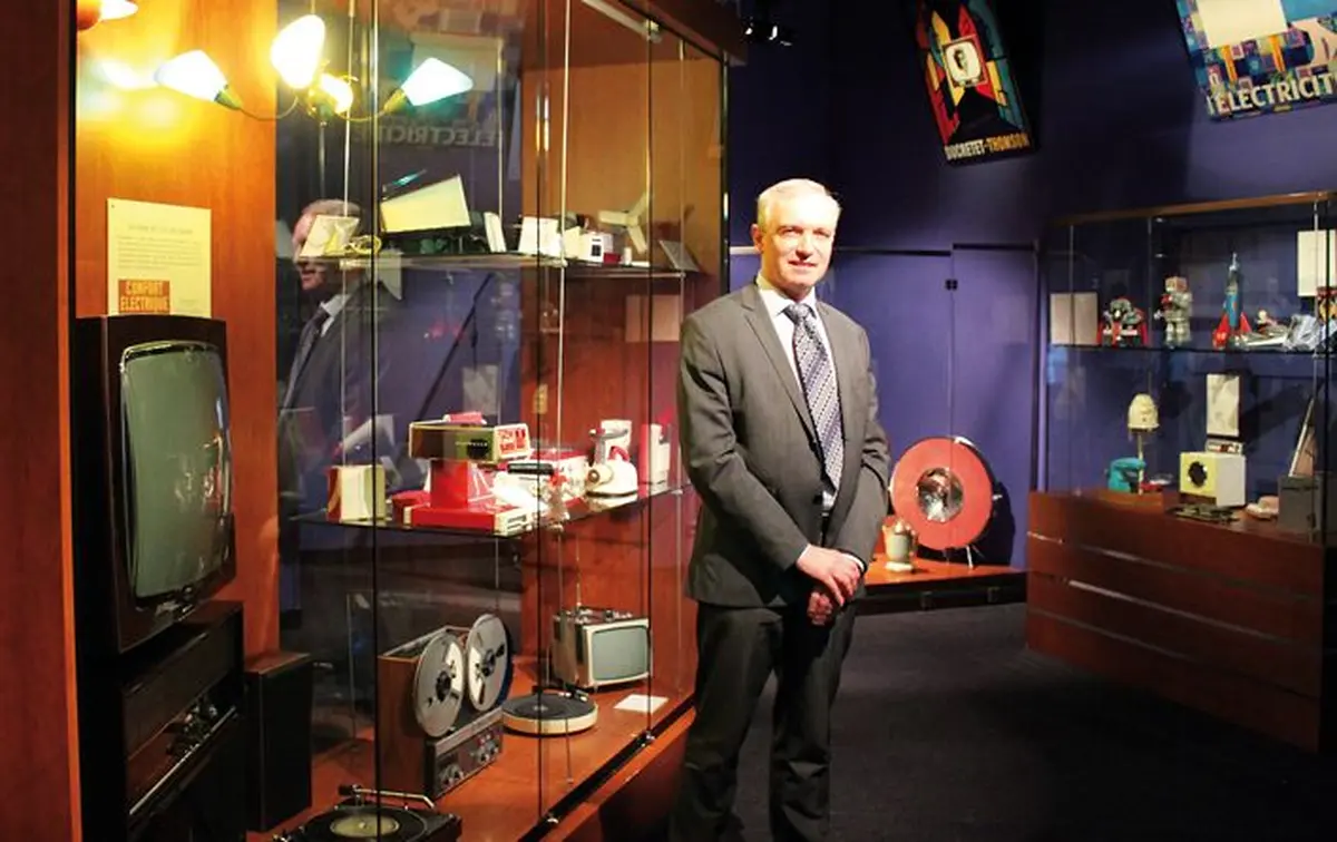 Claude Welty dans les allées d'Electropolis