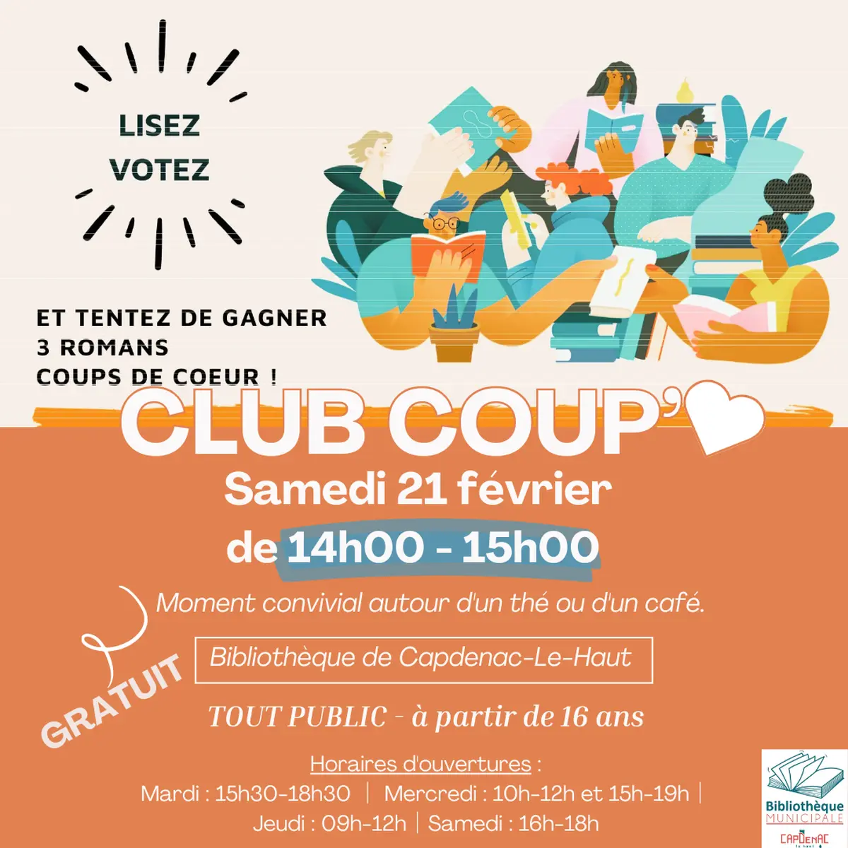 Club coup de cœur à la bibliothèque de Capdenac-le-Haut