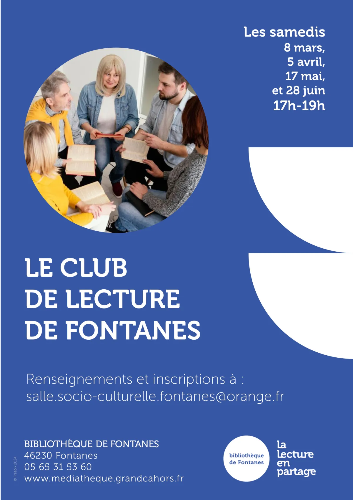 Club de lecture à la bibliothèque de Fontanes