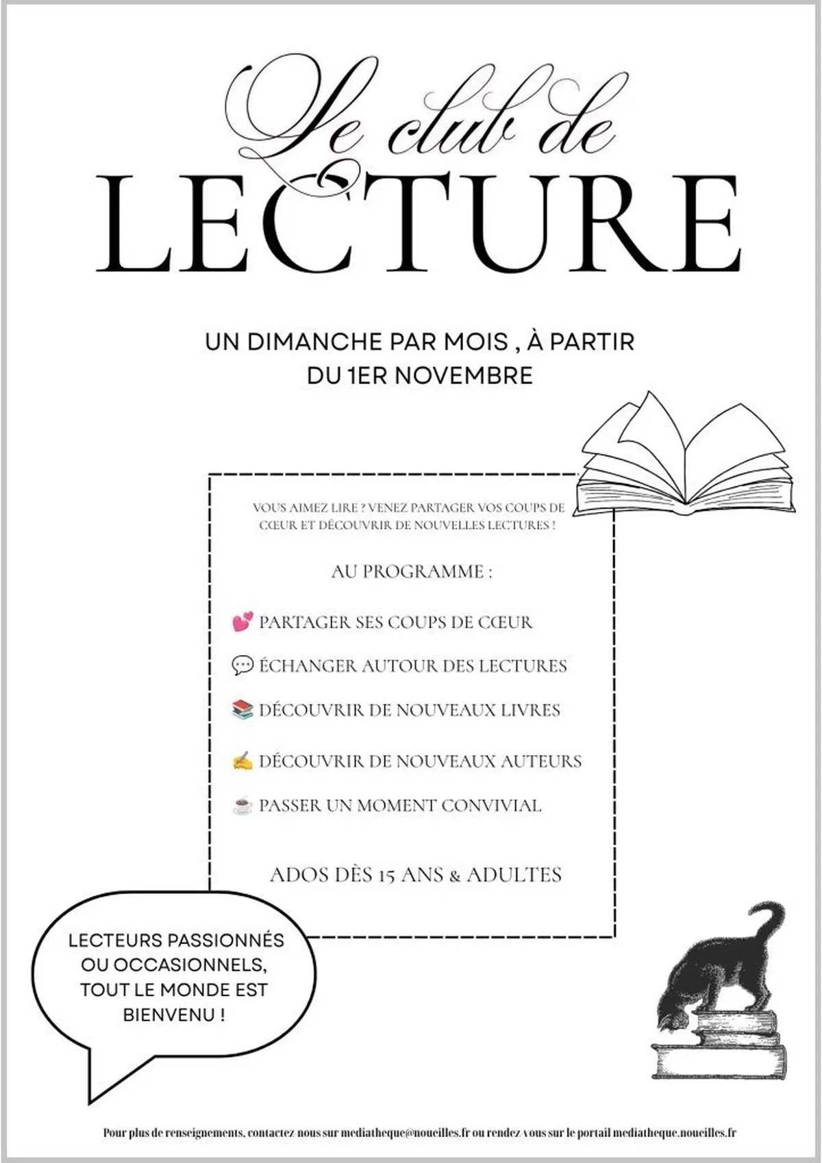 Club De Lecture à La Médiathèque De Noueilles