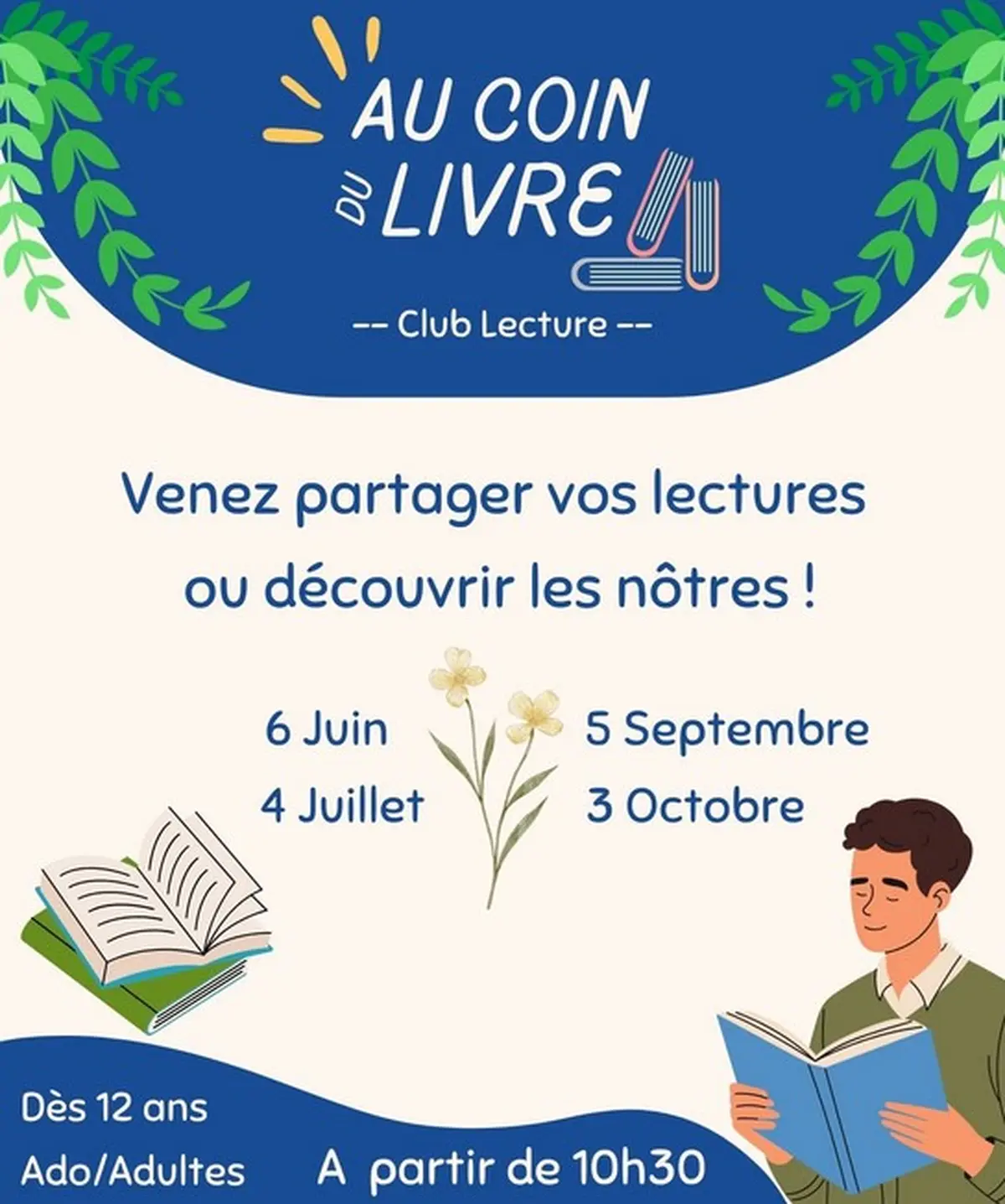 Club Lecture Au coin du livre