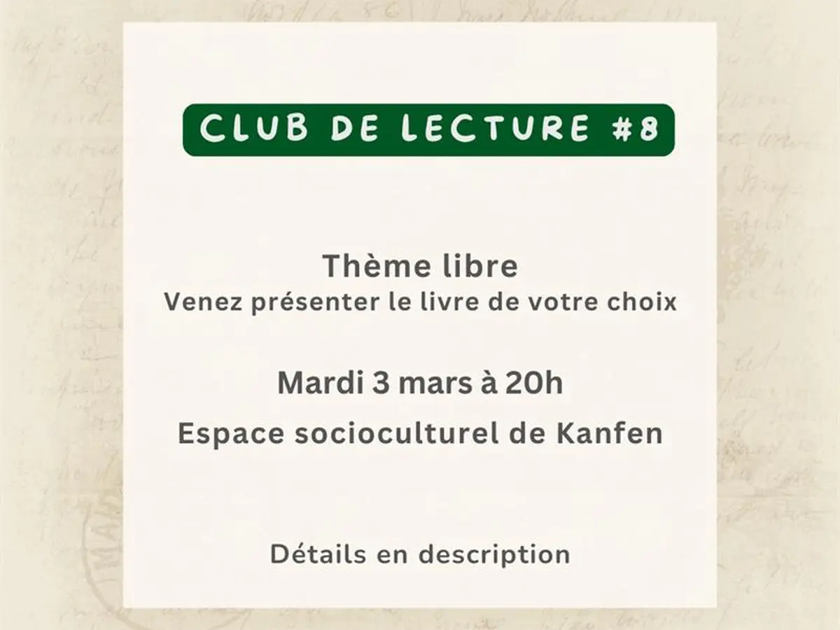 Club lecture Kanfen