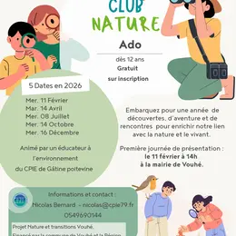 Club nature Ado avec le CPIE