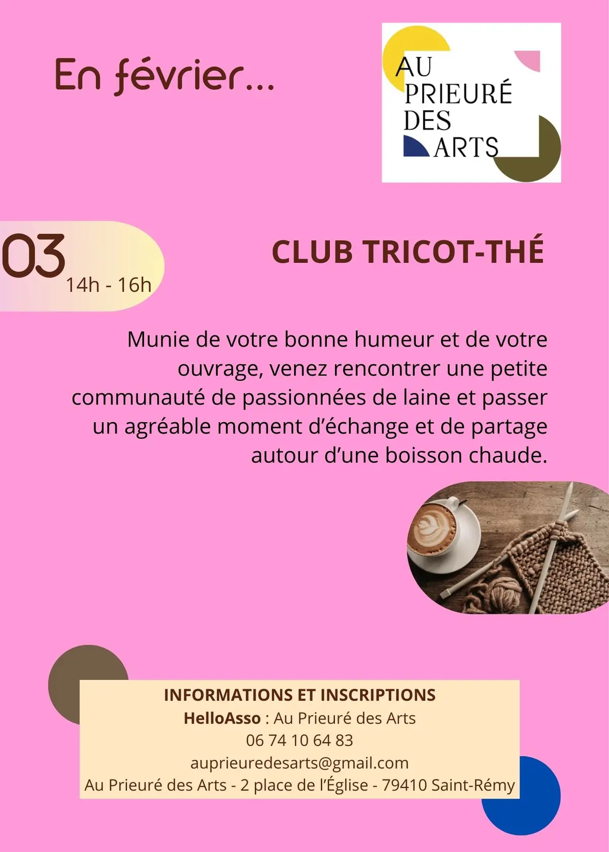 Club Tricot-Thé à Saint-Rémy