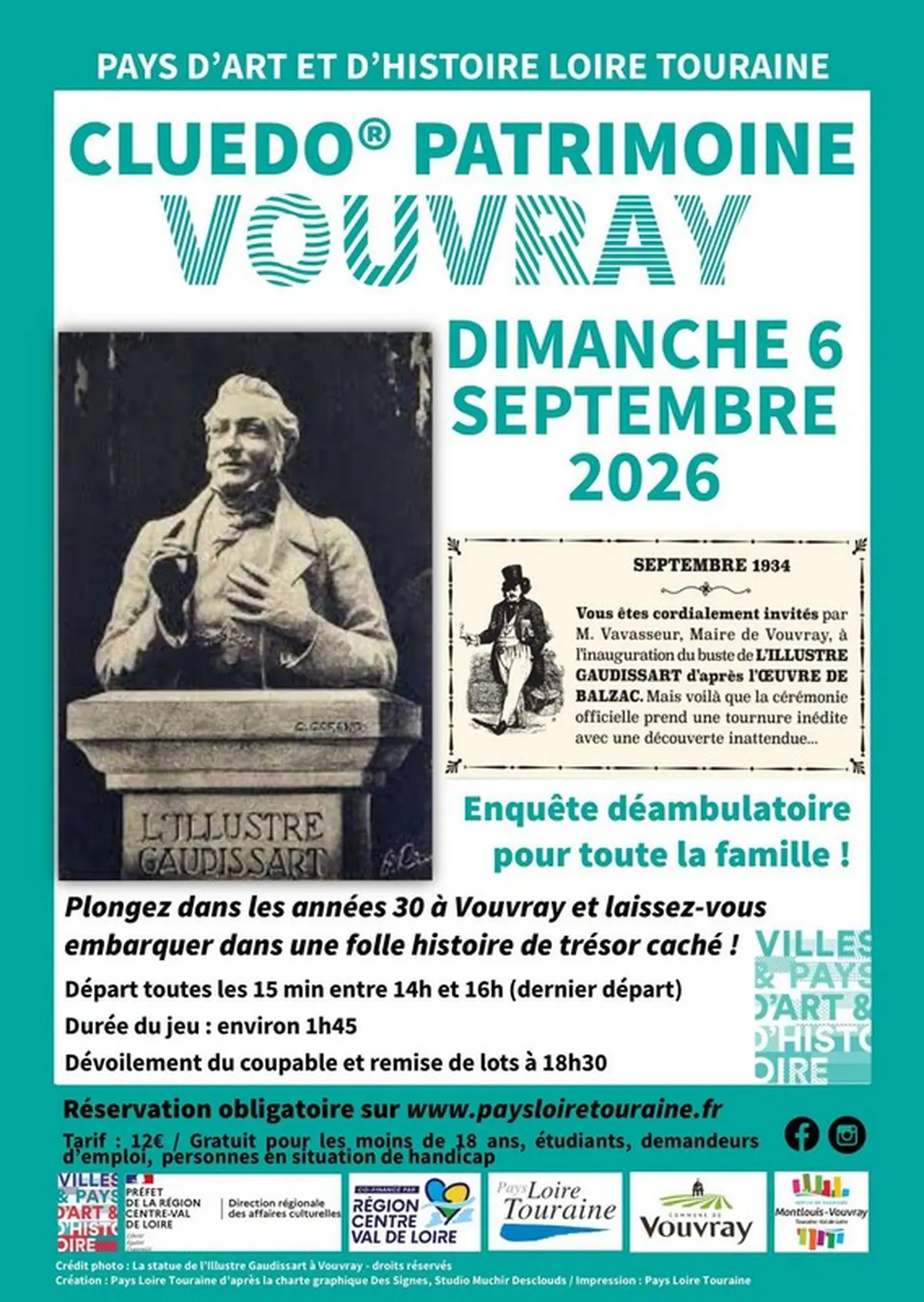 Cluedo® Patrimoine à Vouvray