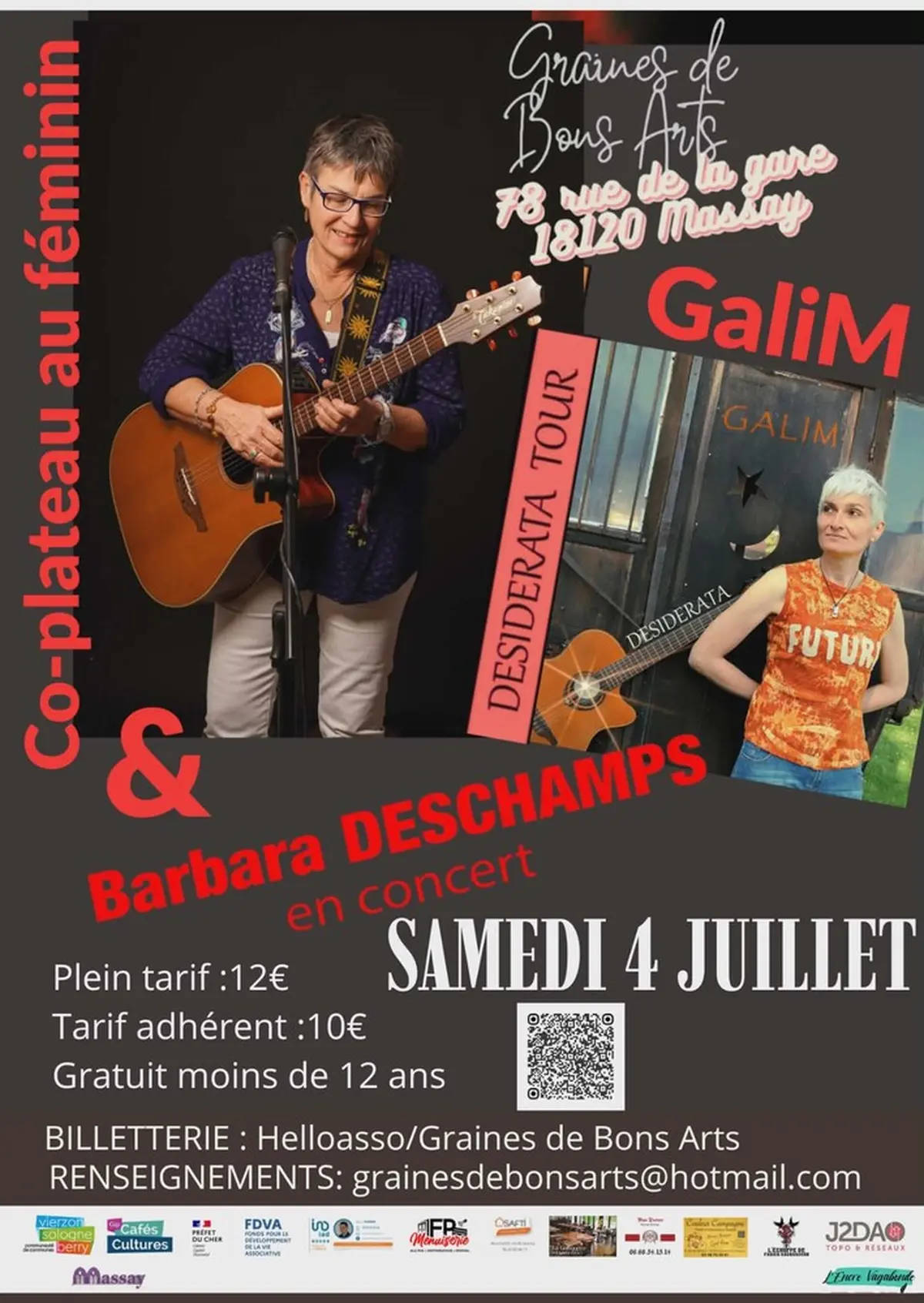 Co-plateau féminin, Galim et Barbara Deschamps