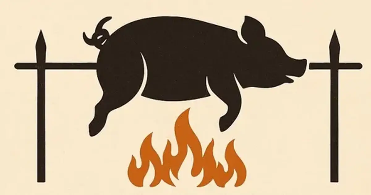Cochon à la broche et concert au camping Le Plô