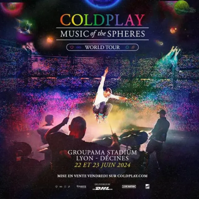 Deux dates à Lyon en 2024 pour Coldplay