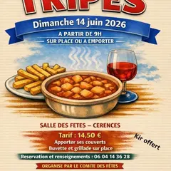 Collation tripes organisé par le comité des fêtes de Cérences