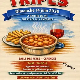 Collation tripes organisé par le comité des fêtes de Cérences