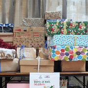 Collecte de boîtes de Noël solidaires au Carreau du Temple