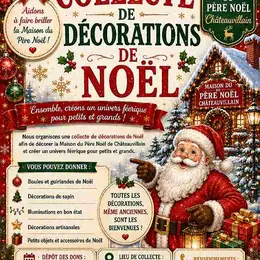Collecte de décorations de Noël à Châteauvillain