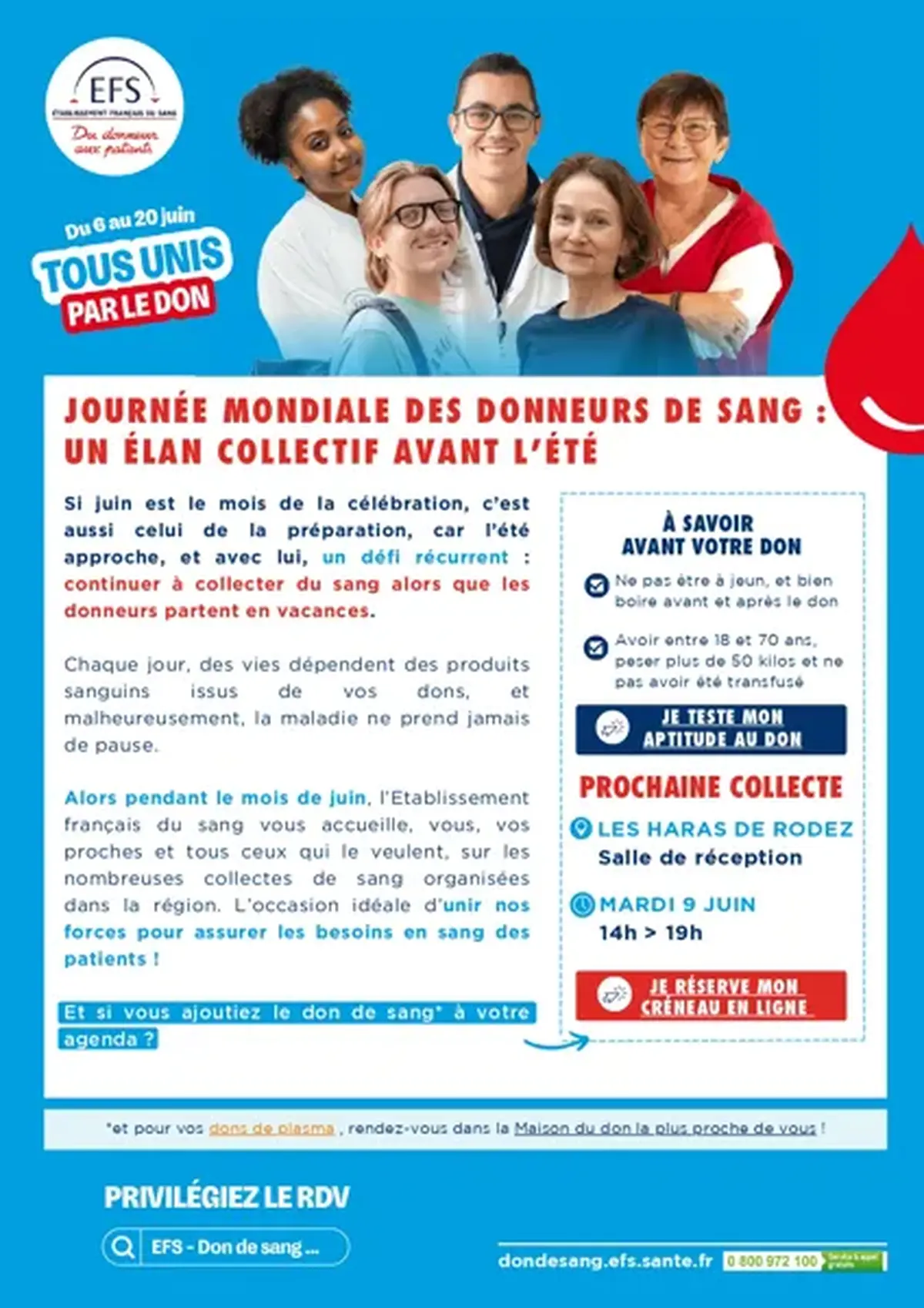 Collecte de sang