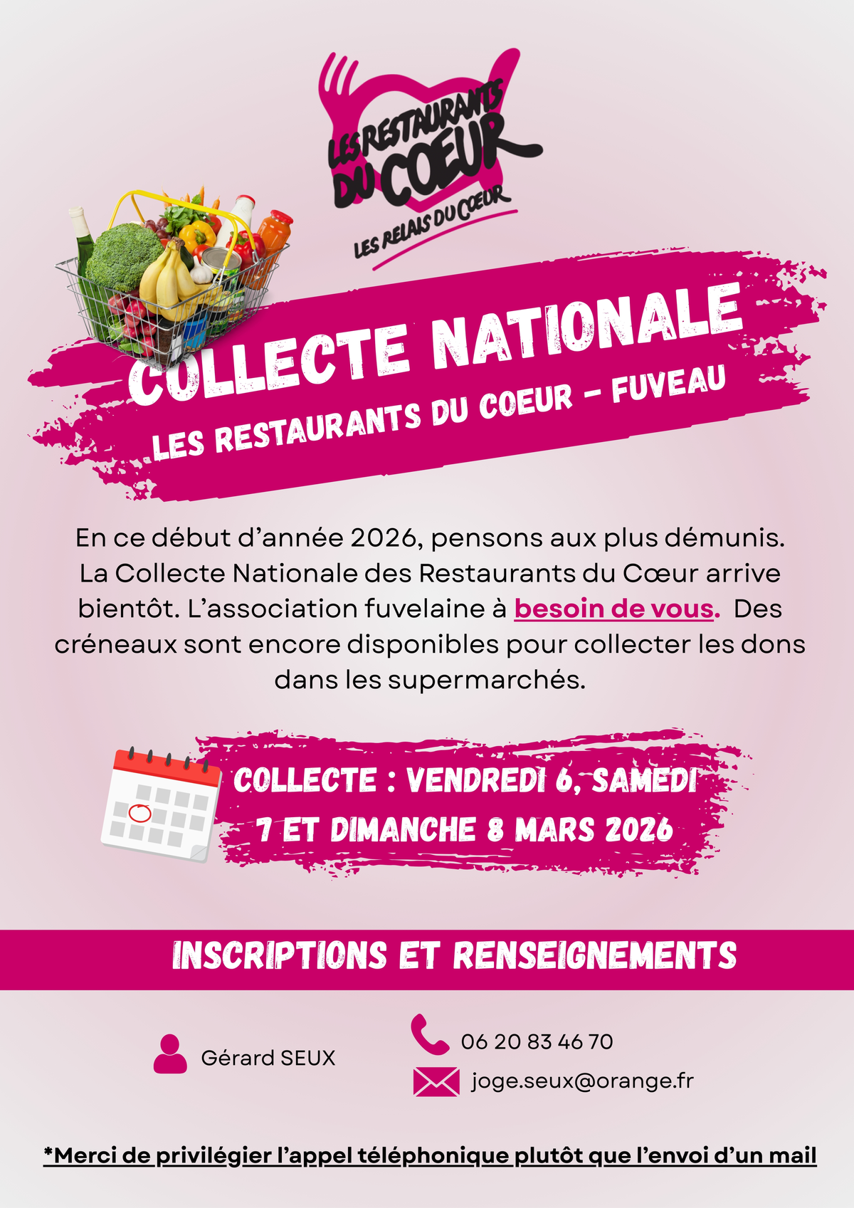 Collecte pour les Restos du Coeur