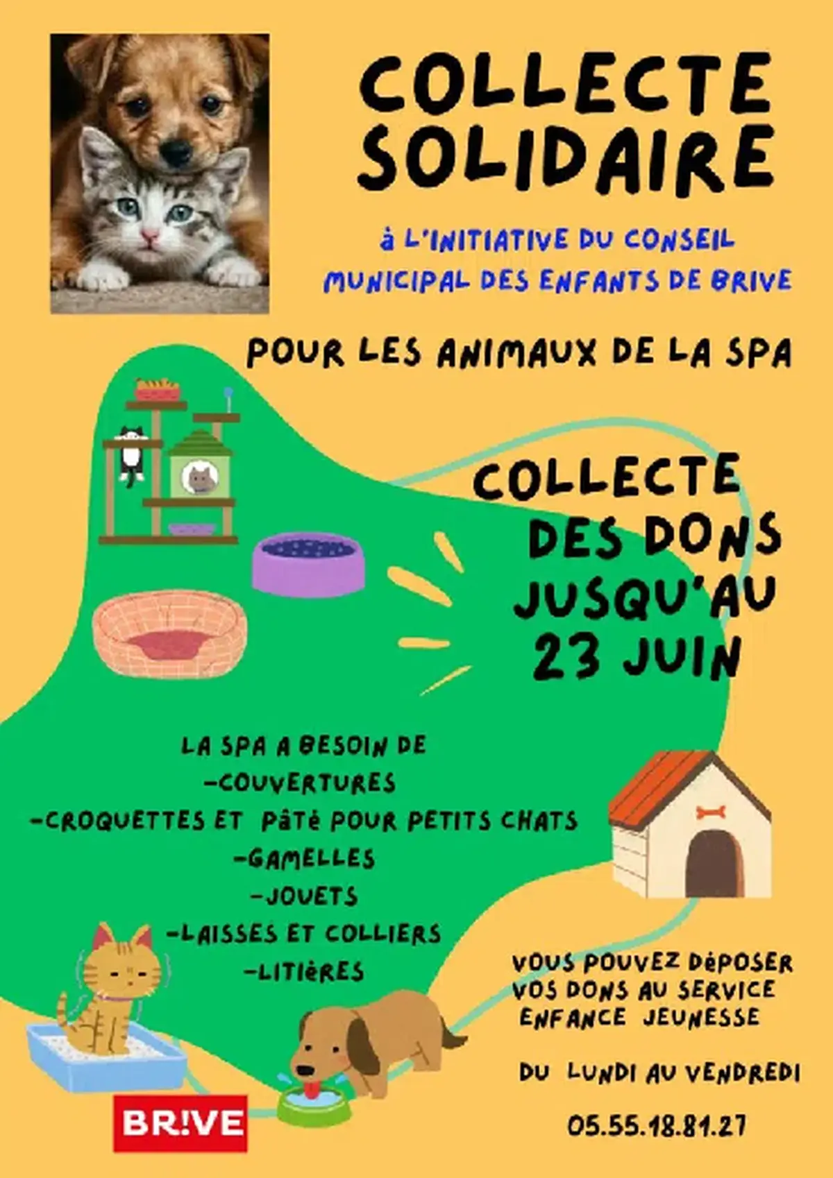 Collecte solidaire pour les animaux de la SPA
