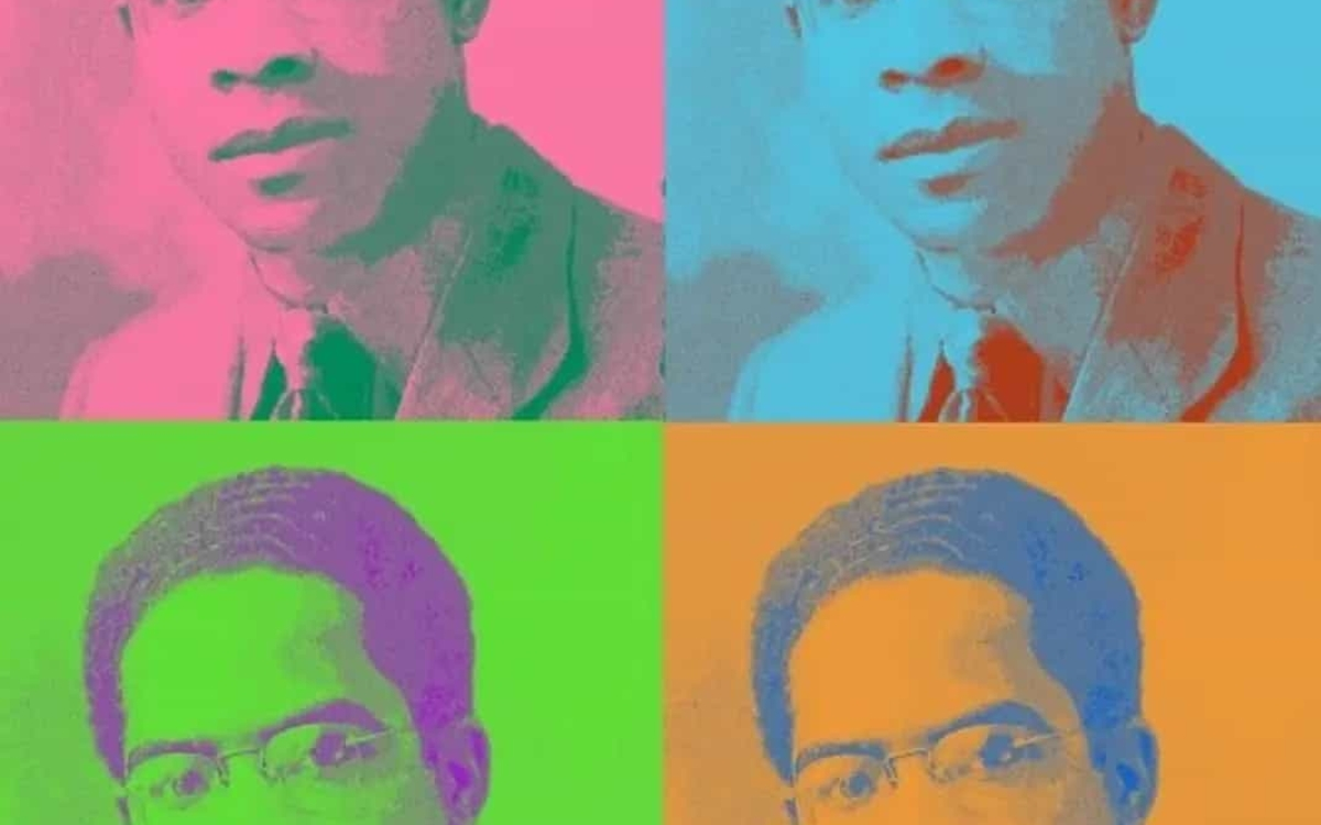 Portrait en 4 à la Andy Warhol de Laurent Valère