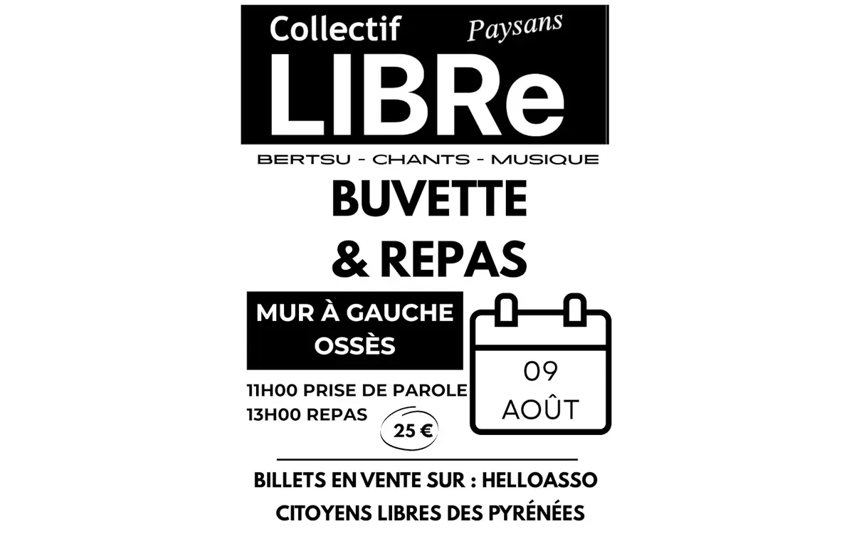 Collectif Libre Paysans : repas, chants, musique, bertsu