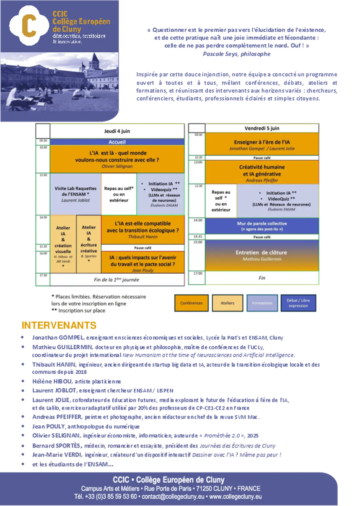 Colloque L'IA et nous : faire société à l’ère de l’IA