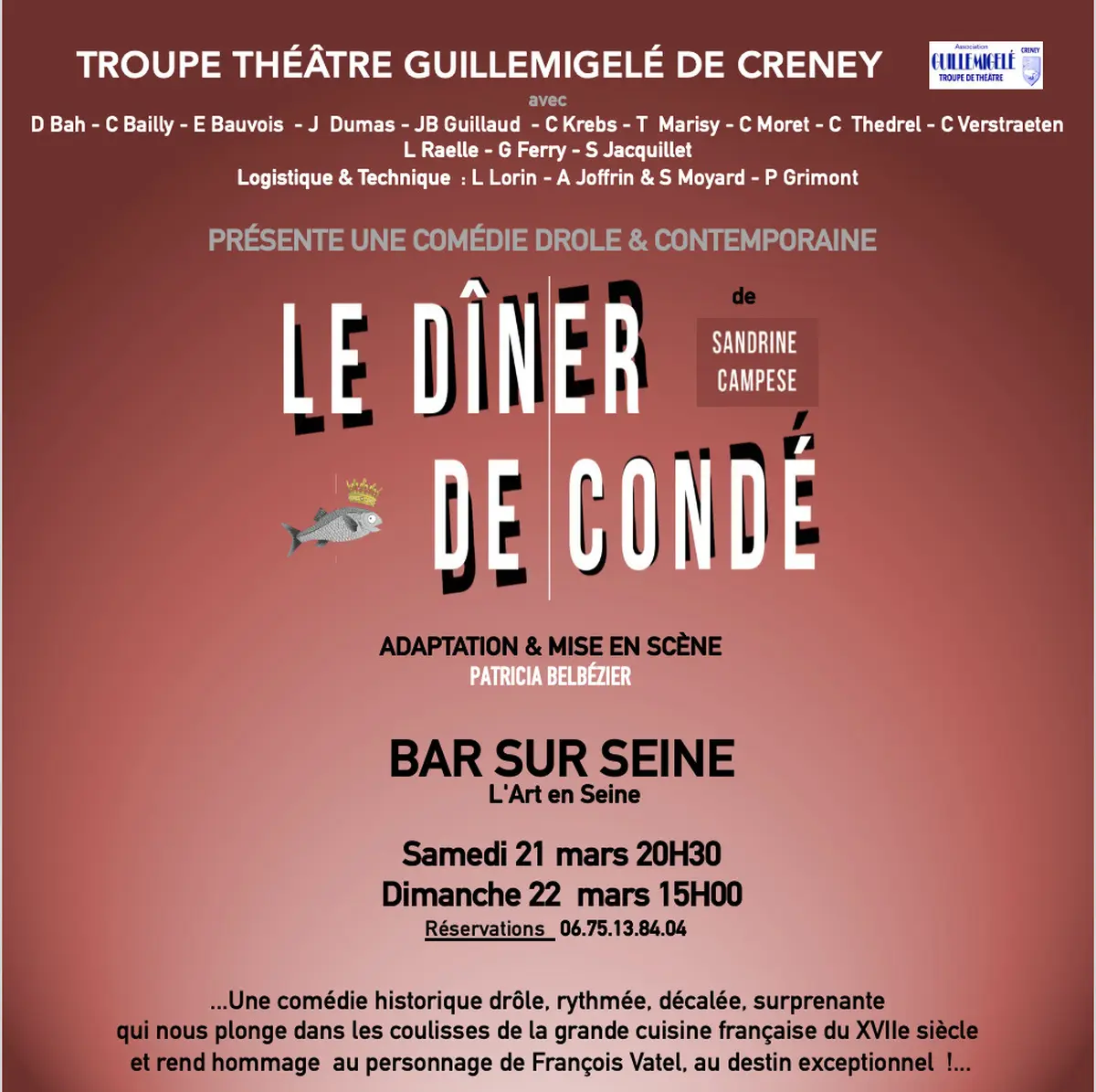 Comédie : Le dîner de condé