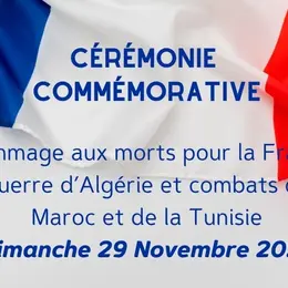 Commémoration D’hommage Aux Morts Pour La France En Afrique Du Nord