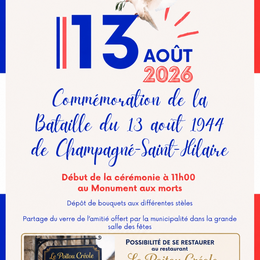 Commémoration de la bataille de Champagné-Saint-Hilaire