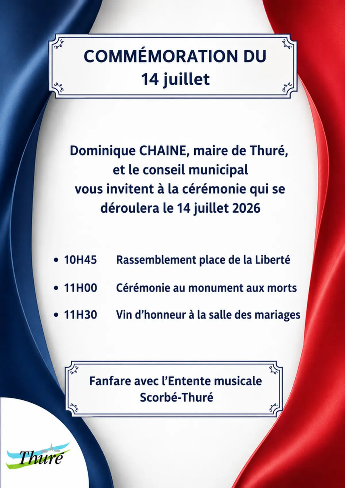 Commémoration De La Fête Nationale à Thuré