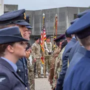 Commémoration officielle Dday OMAHA Monument de la Garde Nationale US