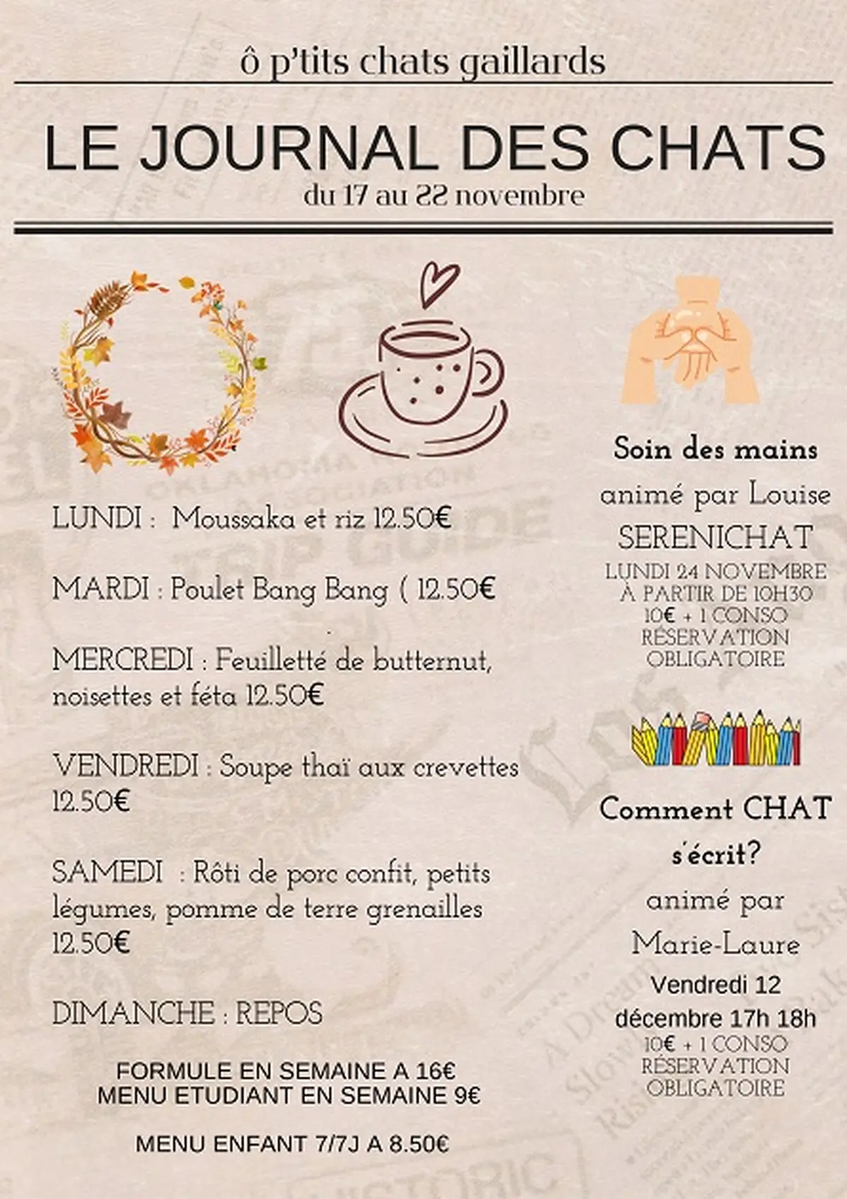 Comment CHAT s'écrit (Ô p'tits chats gaillards)