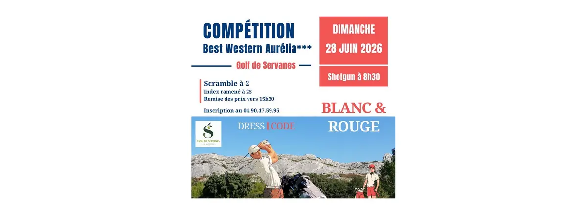 Compétition de golf Best Western Aurélia