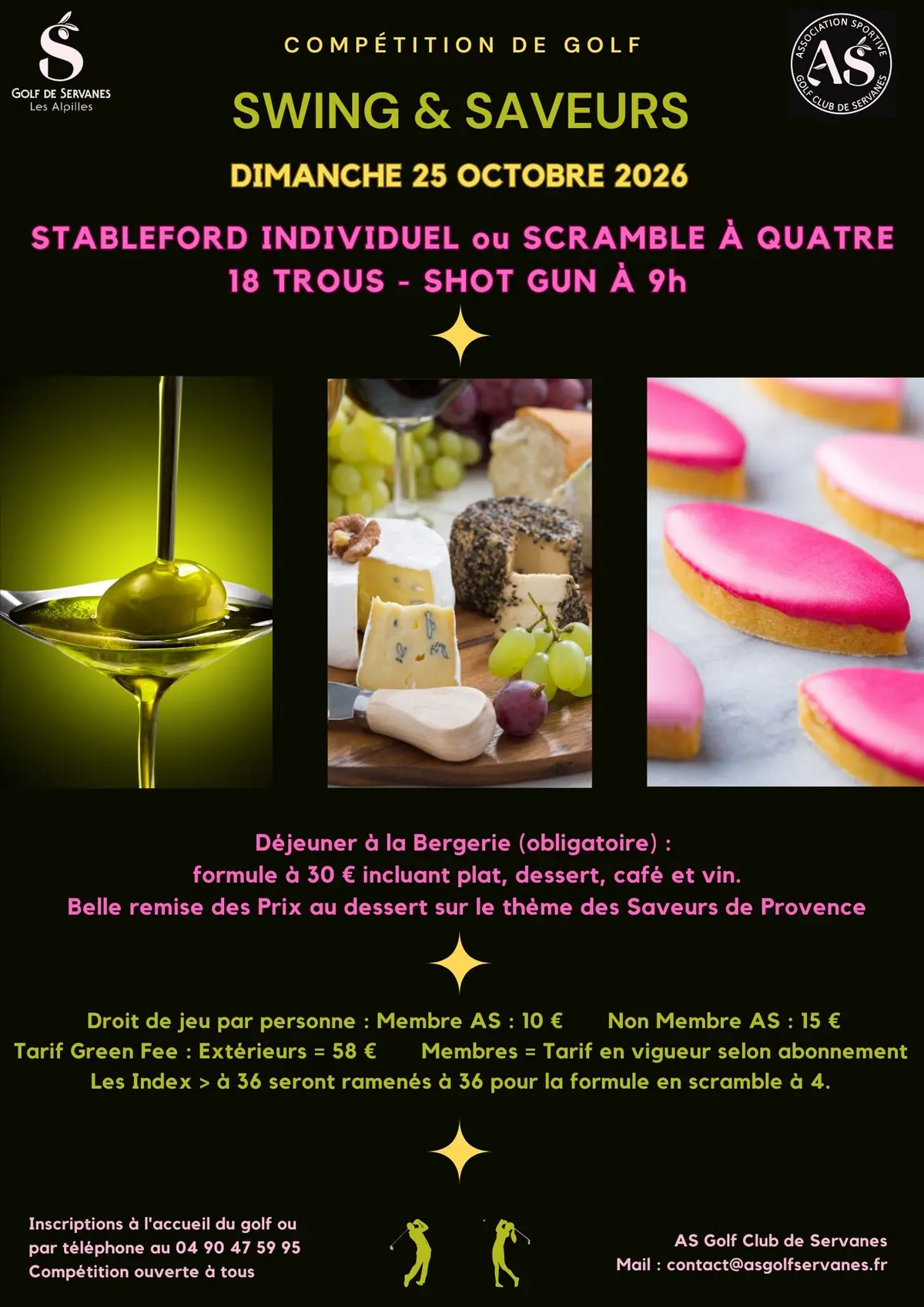 Compétition de golf Swing & Saveurs