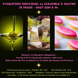 Compétition de golf Swing & Saveurs