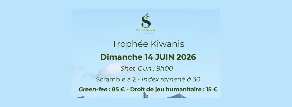 Compétition de golf Trophée Kiwanis