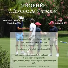 Compétition de golf Trophée L'instant de Servanes