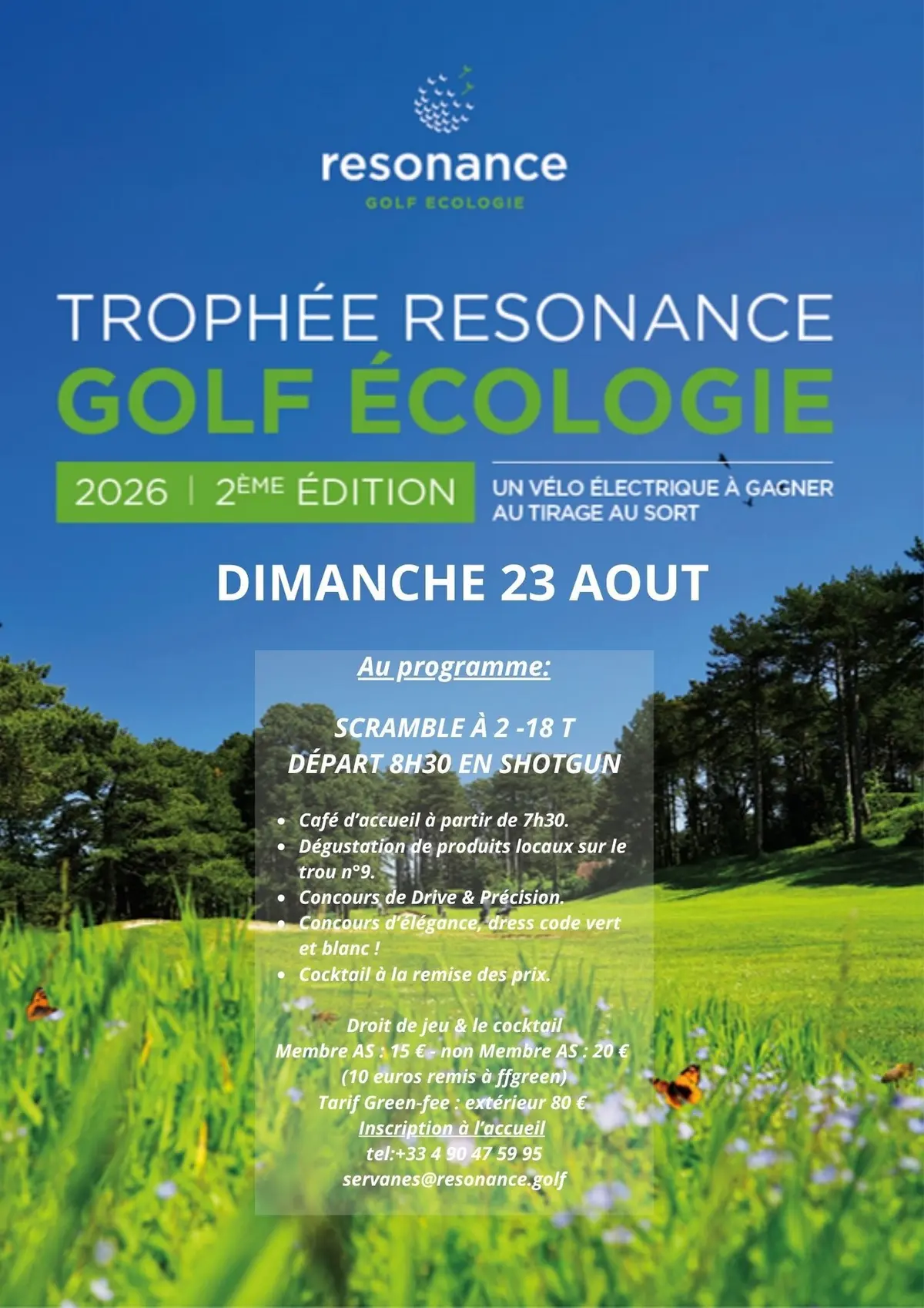 Compétition de golf Trophée Résonance Golf Écologie