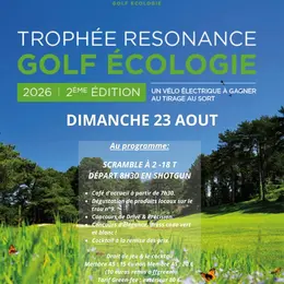 Compétition de golf Trophée Résonance Golf Écologie